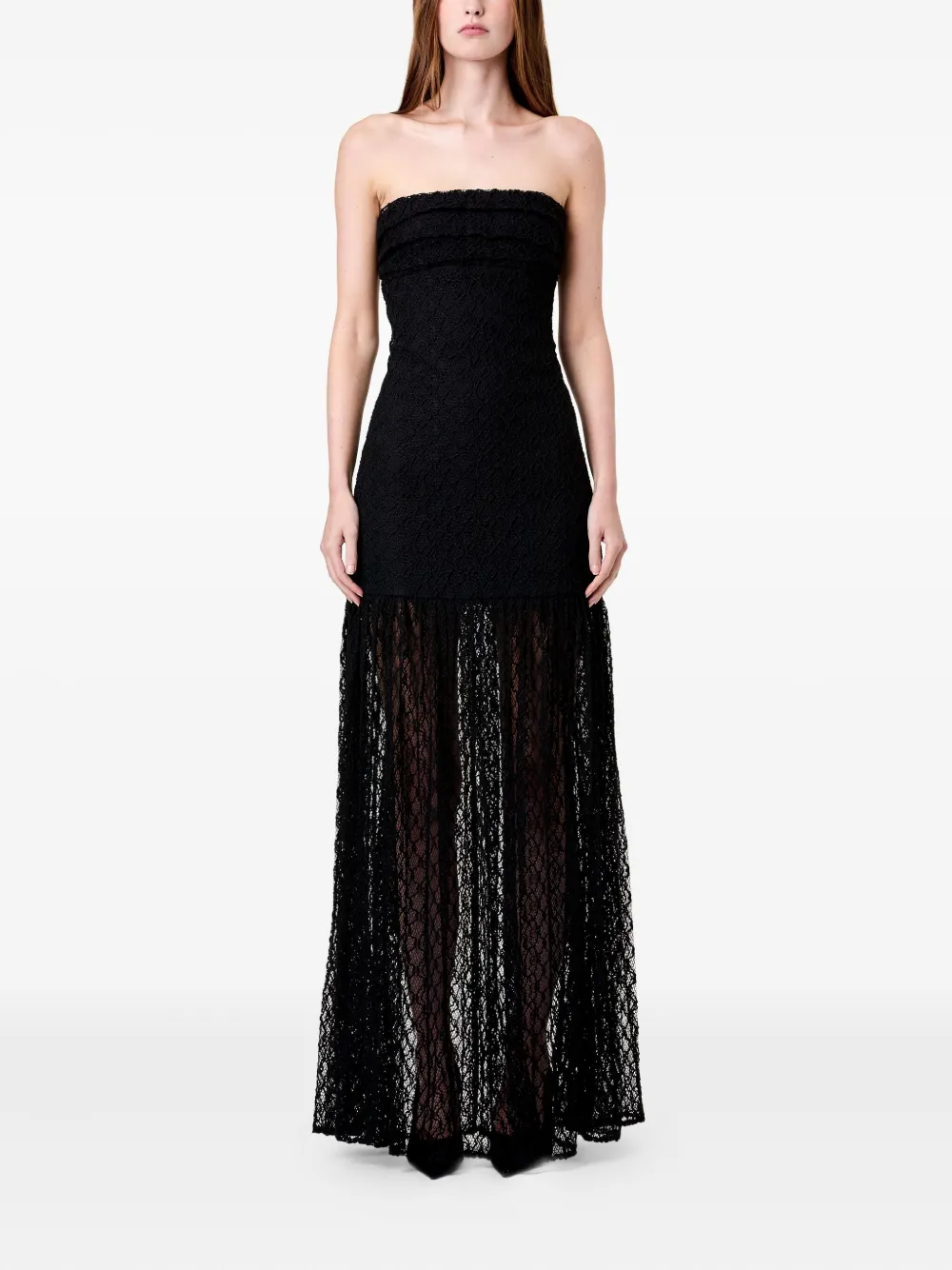Nicholas Kairo strapless maxi-jurk - Zwart