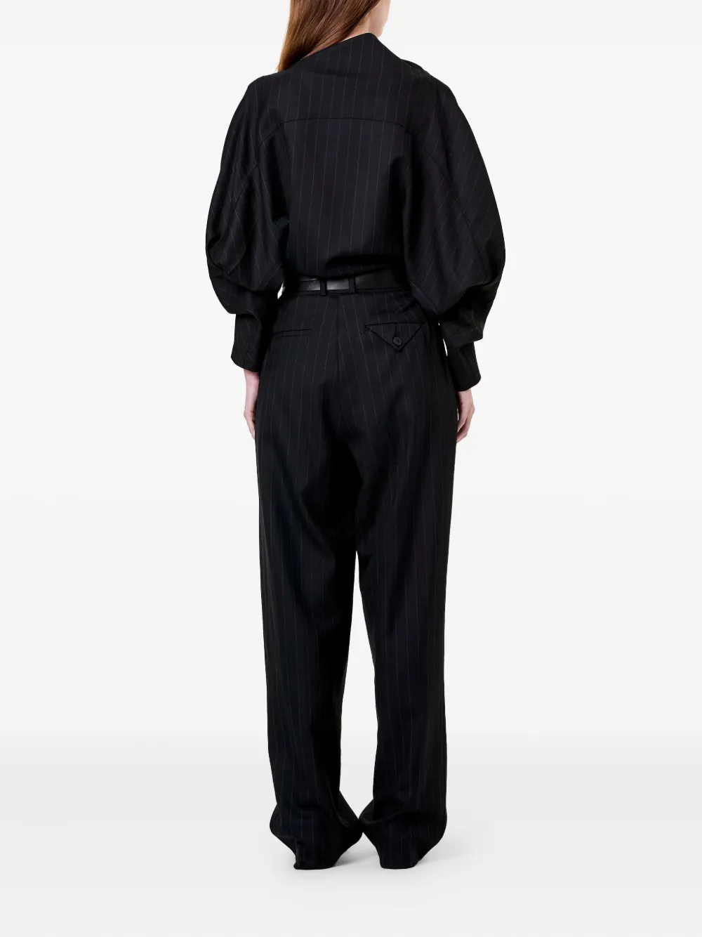 Nicholas Amadea broek met krijtstreep Zwart