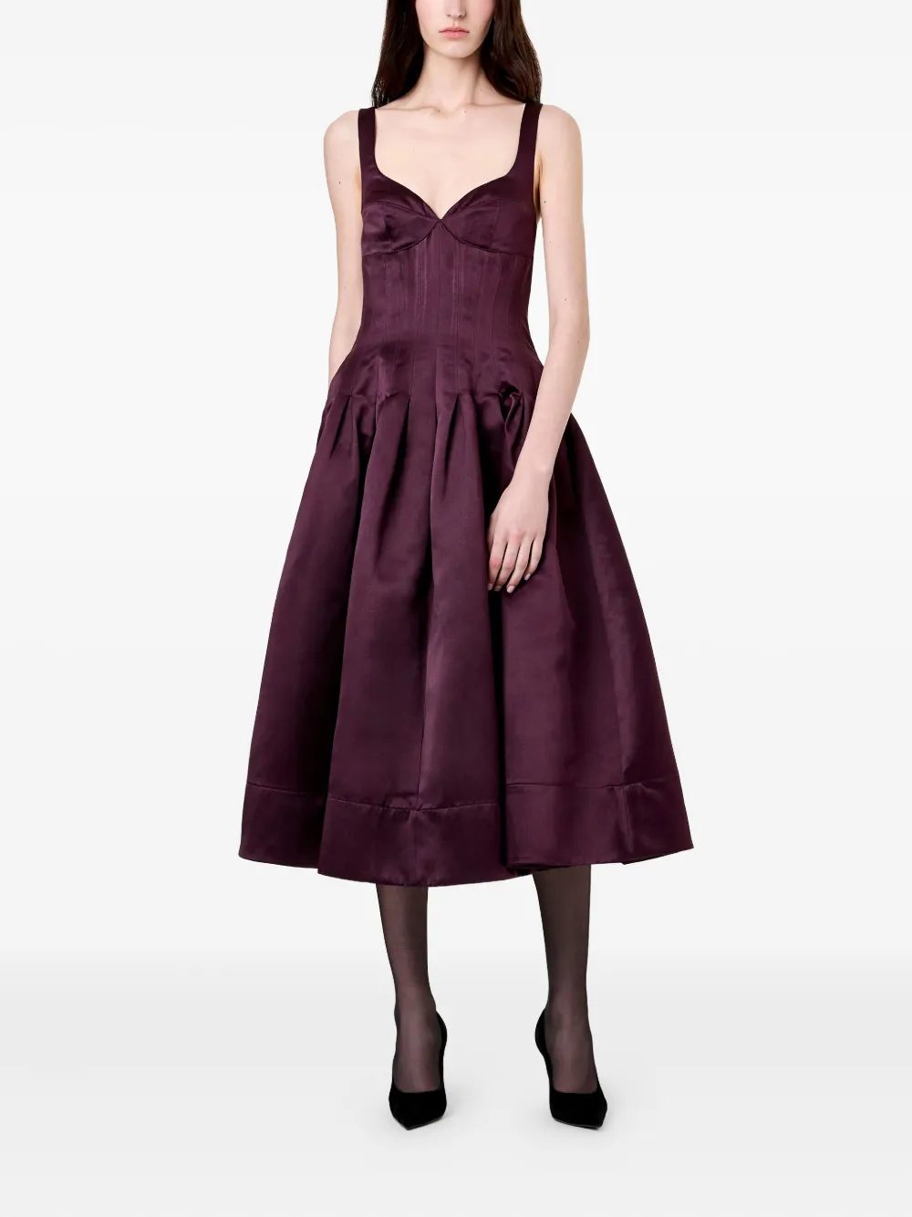 Nicholas Cory pleated dress - Paars