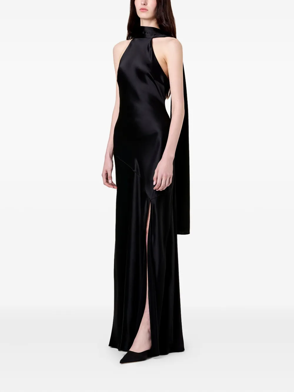 Nicholas Isa Maxi Dress In Black
