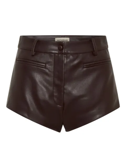 Nicholas Tala faux-leather shorts