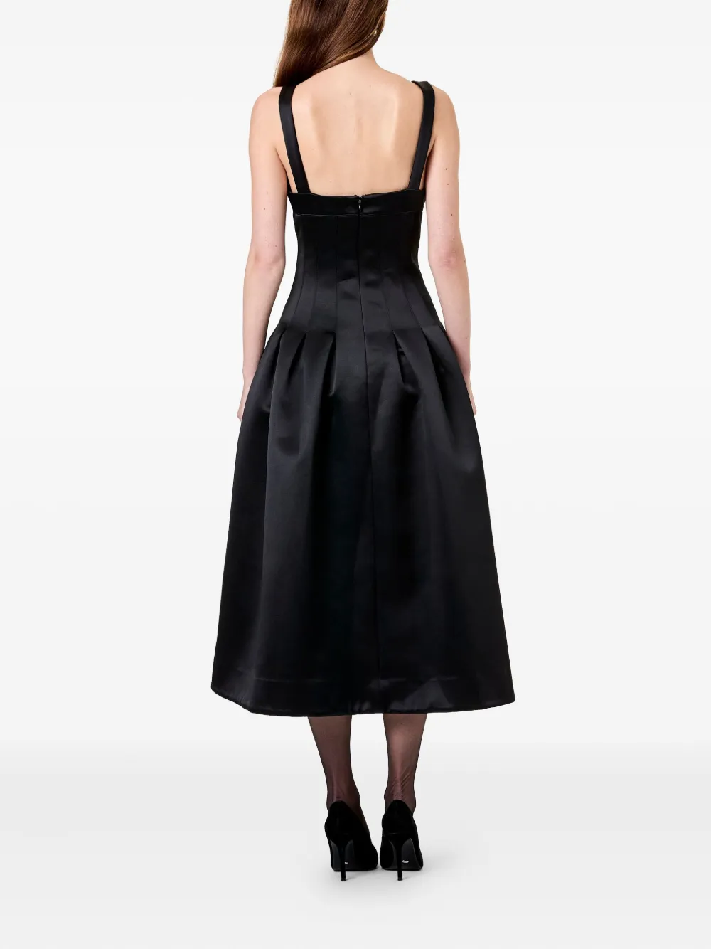 Nicholas Cory geplooide jurk Zwart