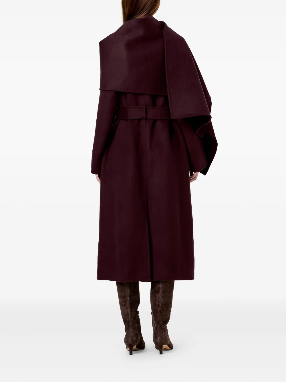 Nicholas Candice Belted Coat In Purple