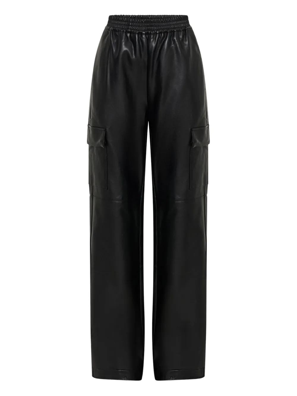 Nicholas Edwina Elasticated Cargo Trousers In Black