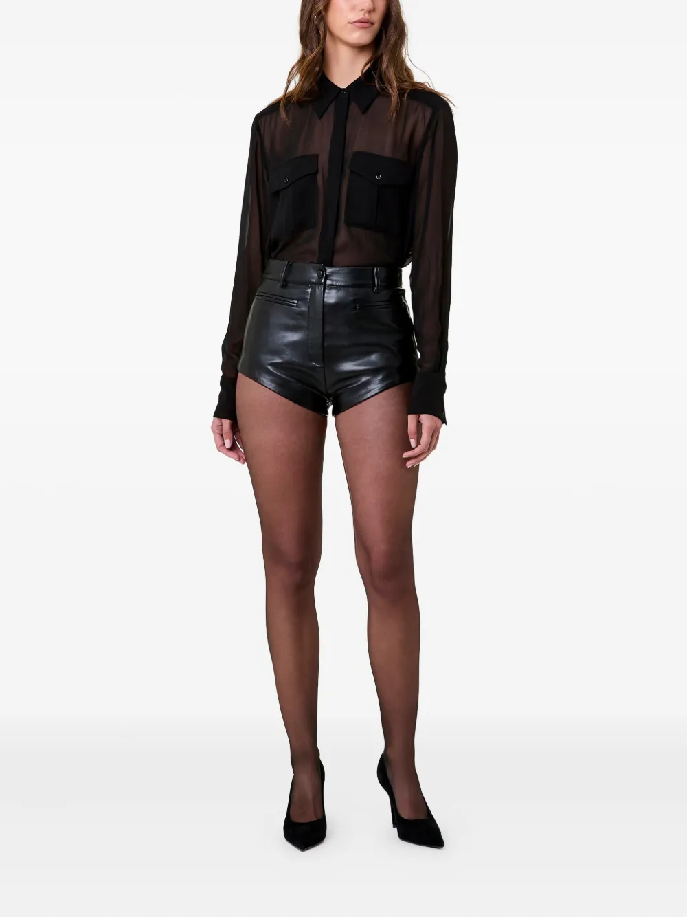 Nicholas Tala Button Shorts In Black
