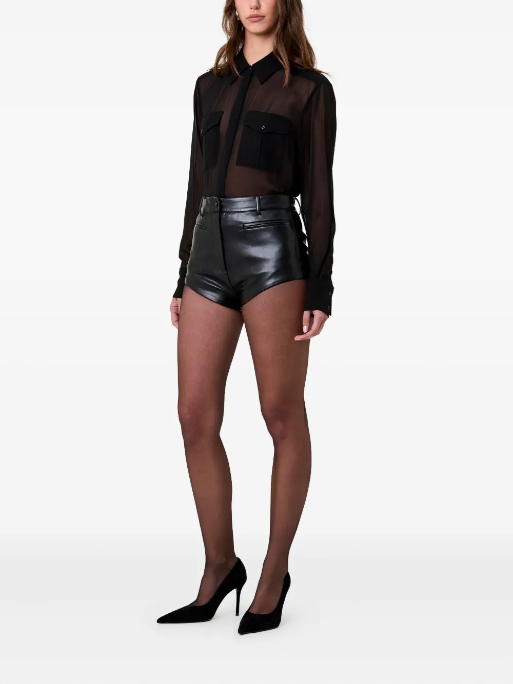 Nicholas Tala Button Shorts In Black