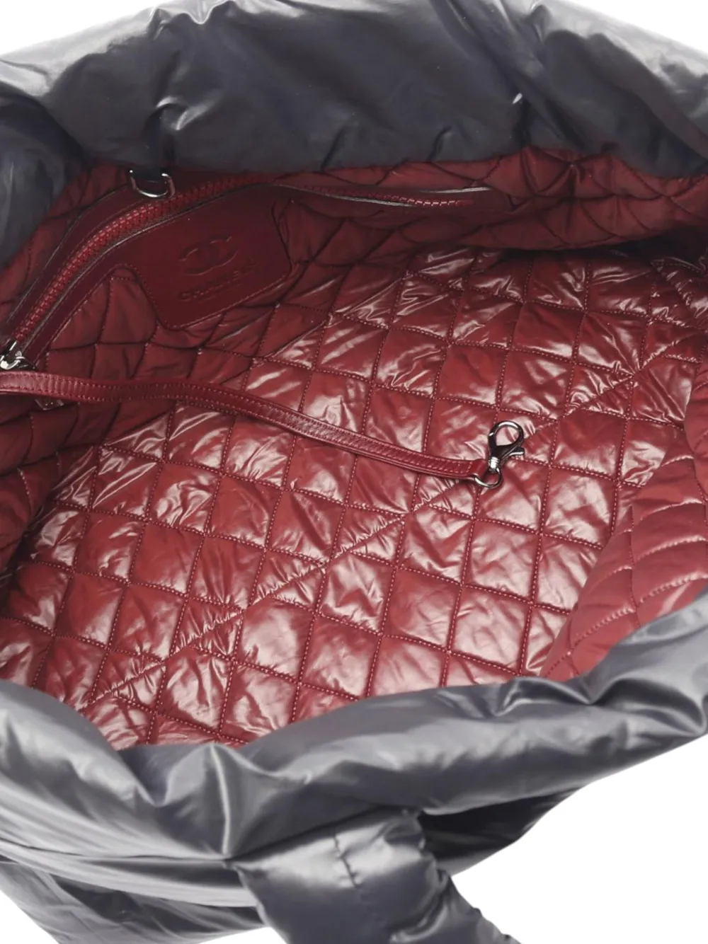 Pre-owned Chanel 2008-2009 Coco Cocoon Mm Tote Bag In Black