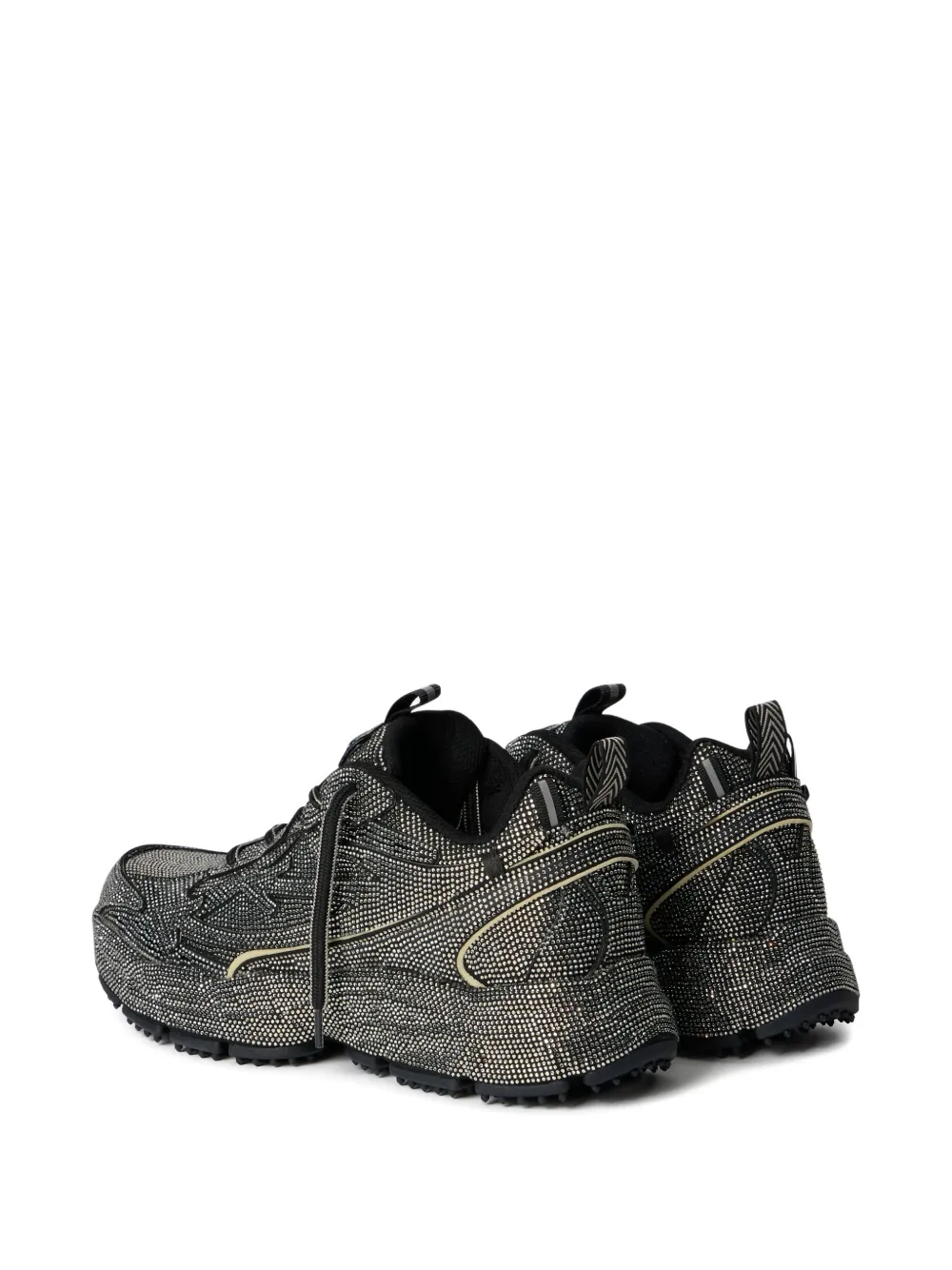 Off-white Be Right Crystal-textured Sneakers In Multi