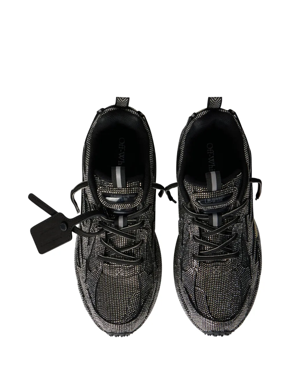 Off-white Be Right Crystal-textured Sneakers In Multi