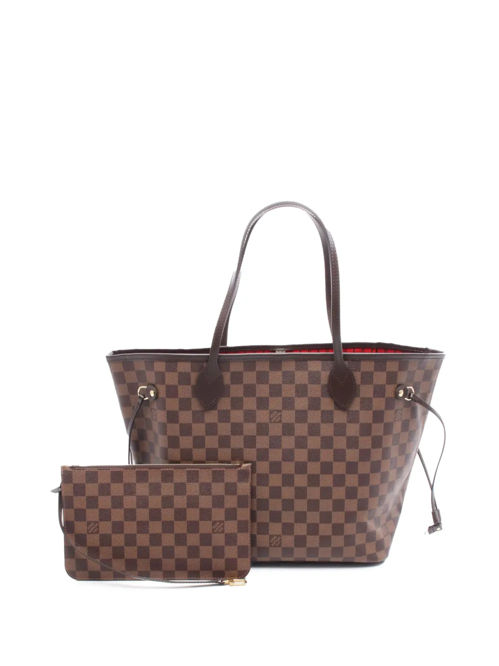 Louis Vuitton Pre-Owned 2021‐2025 ダミエ エベヌ ネヴァーフル MM トートバッグ - ブラウン Louis Vuitton Pre-Owned 2021‐2025 ダミエ エベヌ ネヴァーフル MM トートバッグ - ブラウン