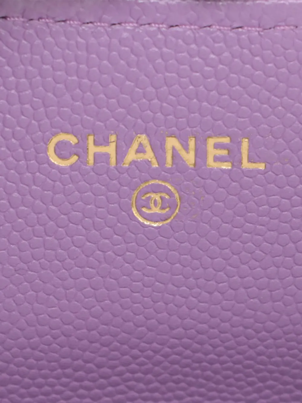 Pre-owned Chanel 2021 Micro Quilted Caviar Chain Mini Flap Crossbody Bag In Purple
