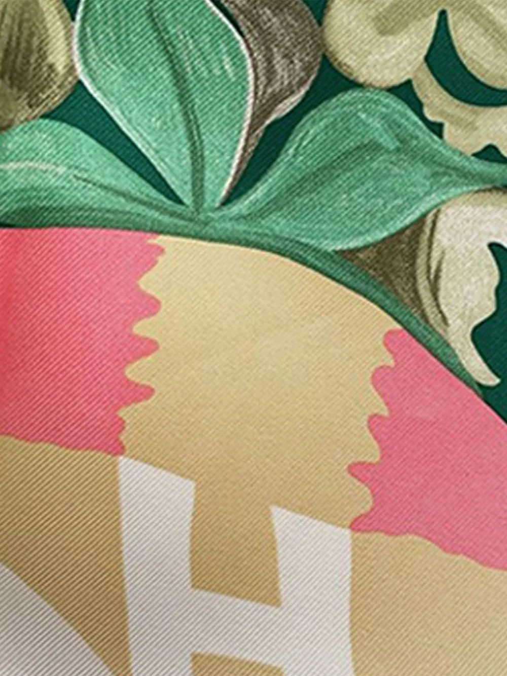 Pre-owned Hermes 2000-2025 Un Carre Sur L Herbe Silk Scarf 90 Scarves In Green