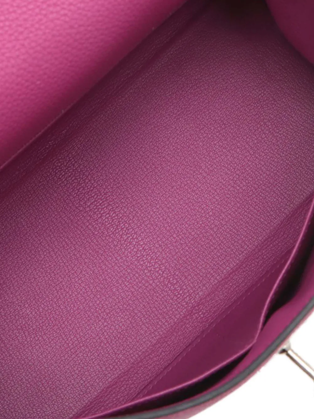 Pre-owned Hermes 2017 Togo Kelly Ii Retourne 28 Satchel In Pink