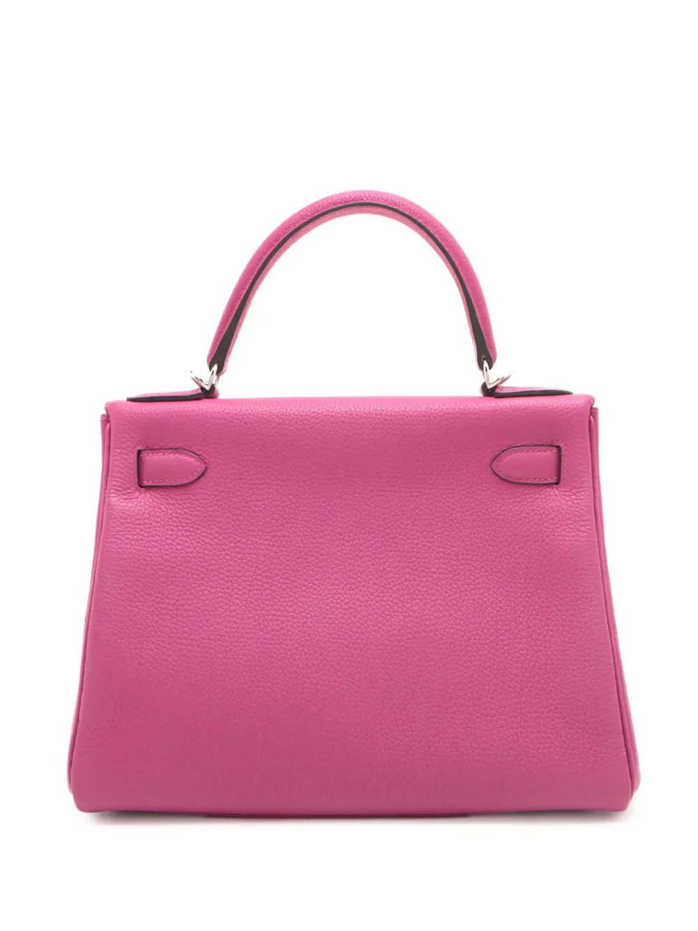 Pre-owned Hermes 2017 Togo Kelly Ii Retourne 28 Satchel In Pink
