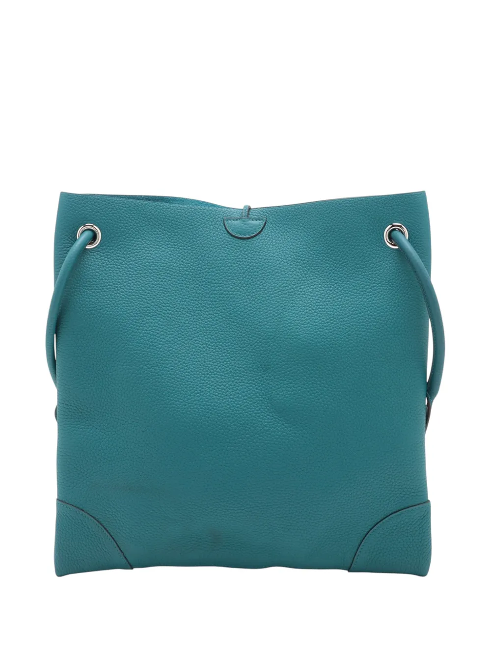 Pre-owned Hermes 2019 Clemence Silky City 33 Crossbody Bag In Blue