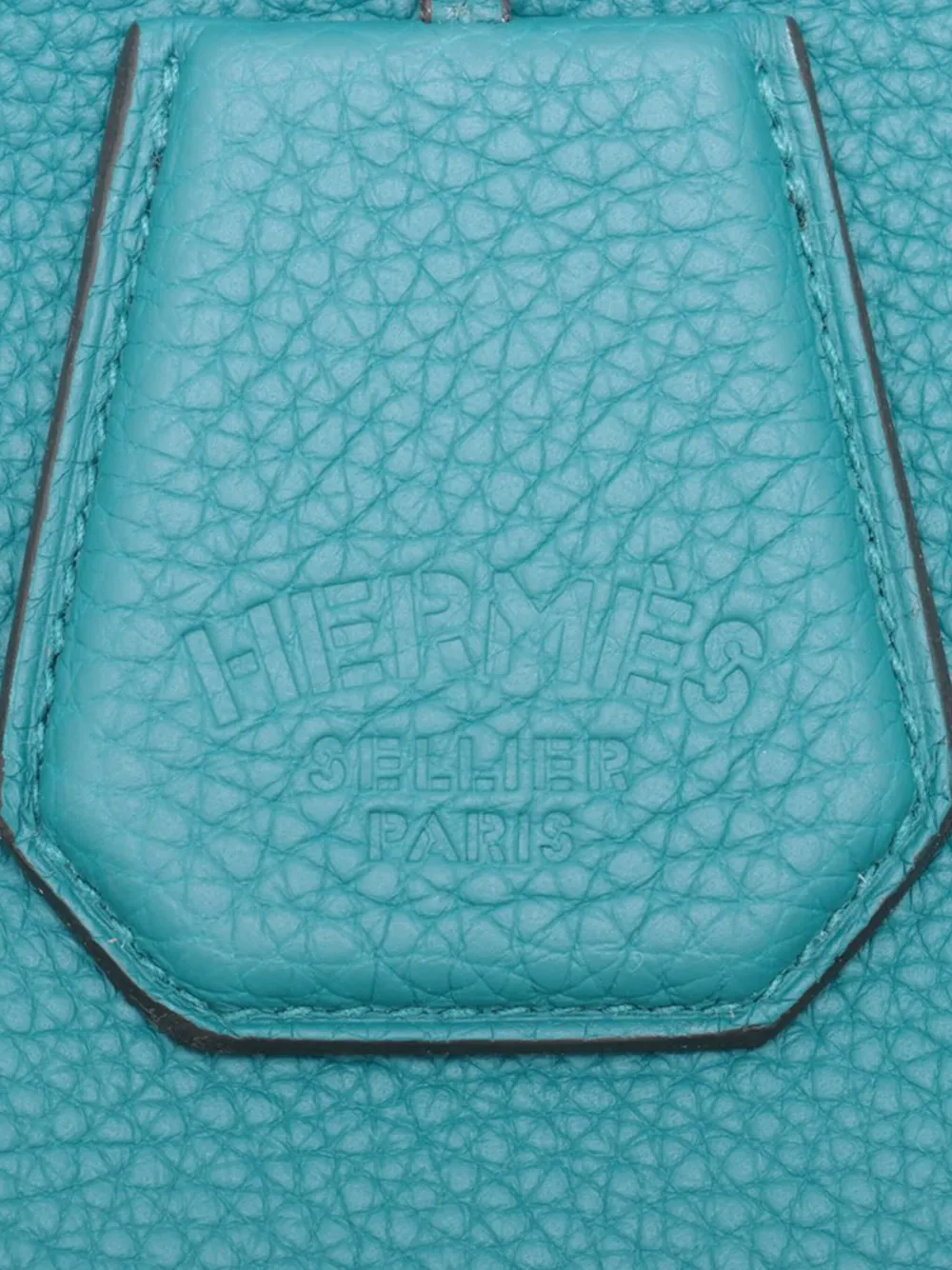 Pre-owned Hermes 2019 Clemence Silky City 33 Crossbody Bag In Blue