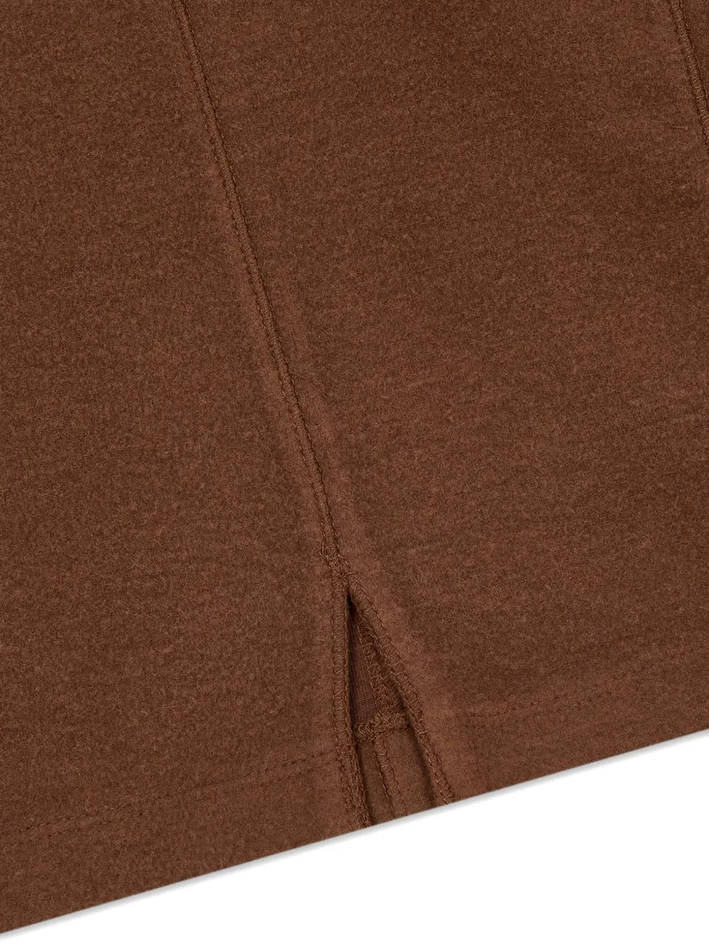 Studio Tomboy Fleece Lined Long Sleeve Turtleneck In Brown