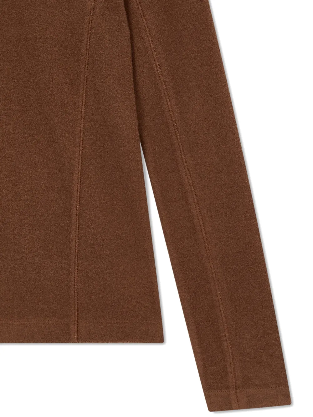 STUDIO TOMBOY Fleece coltrui met lange mouwen - Bruin