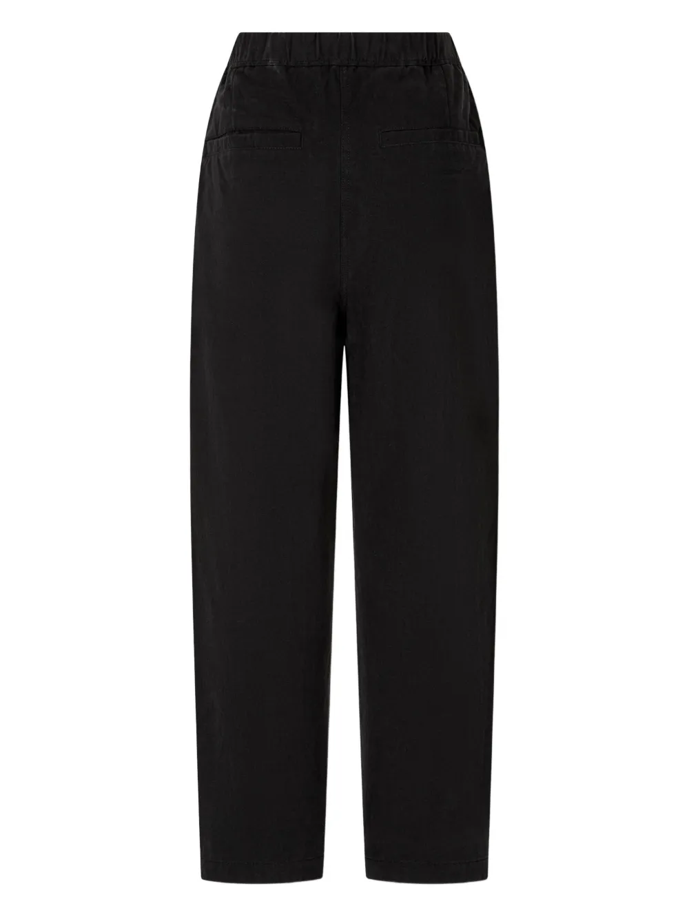 STUDIO TOMBOY Katoenen elastische baggty broek - Zwart