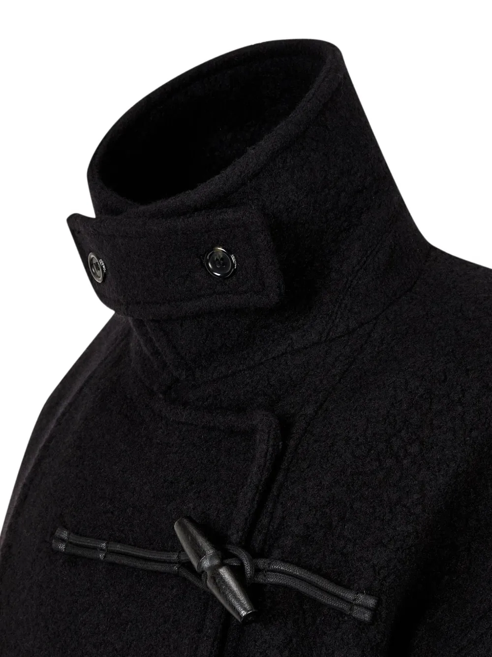 Studio Tomboy Side Toggle Coat In Black