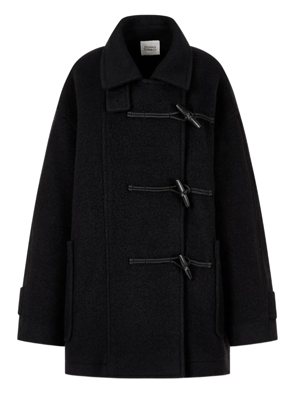STUDIO TOMBOY Side Toggle Coat | Schwarz | Image 1