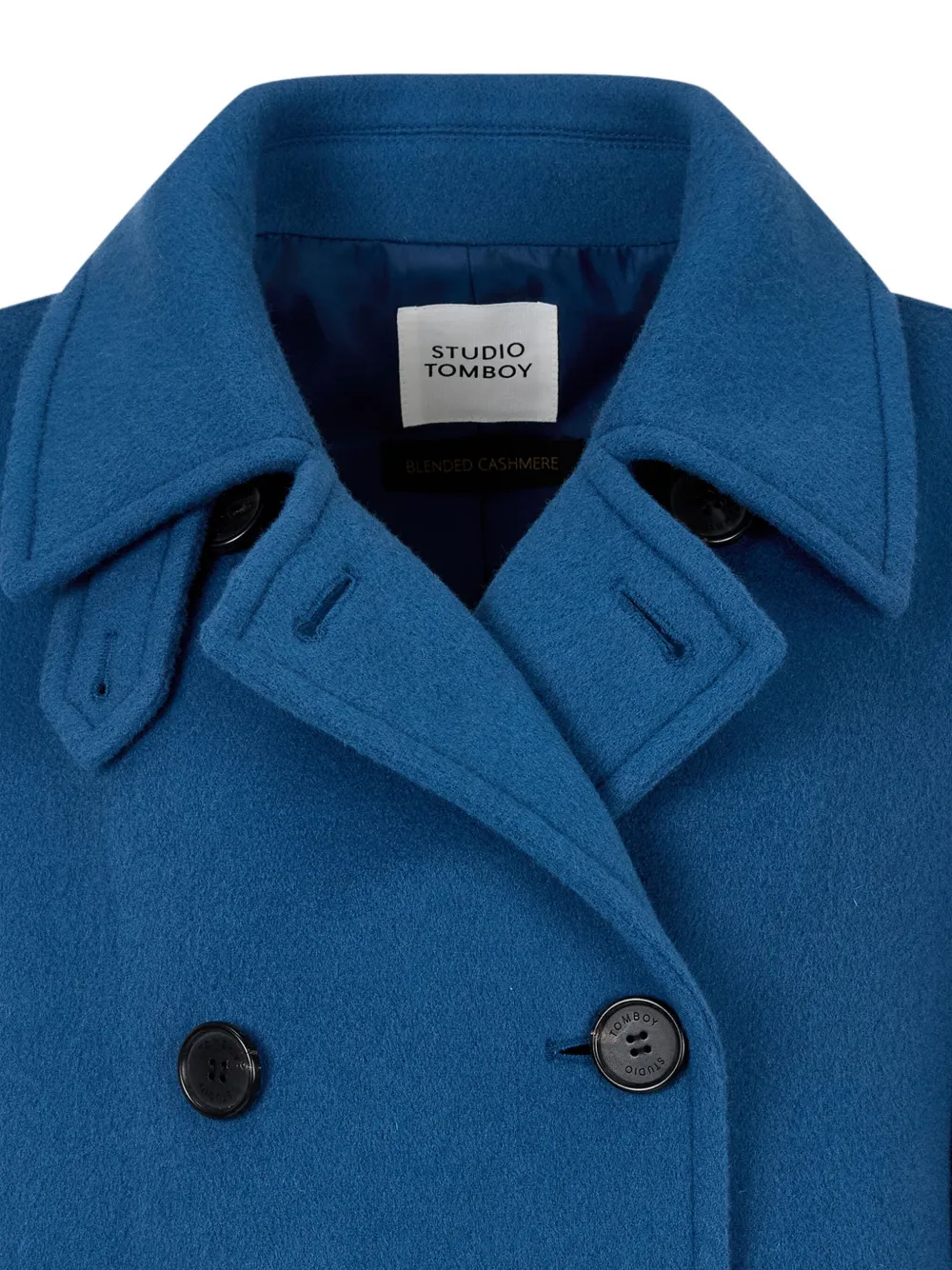 STUDIO TOMBOY Jas met dubbele rij knopen Blauw