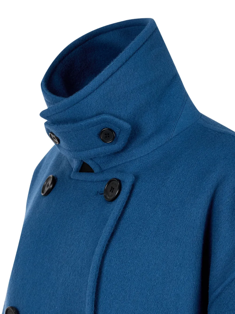 STUDIO TOMBOY Jas met dubbele rij knopen Blauw