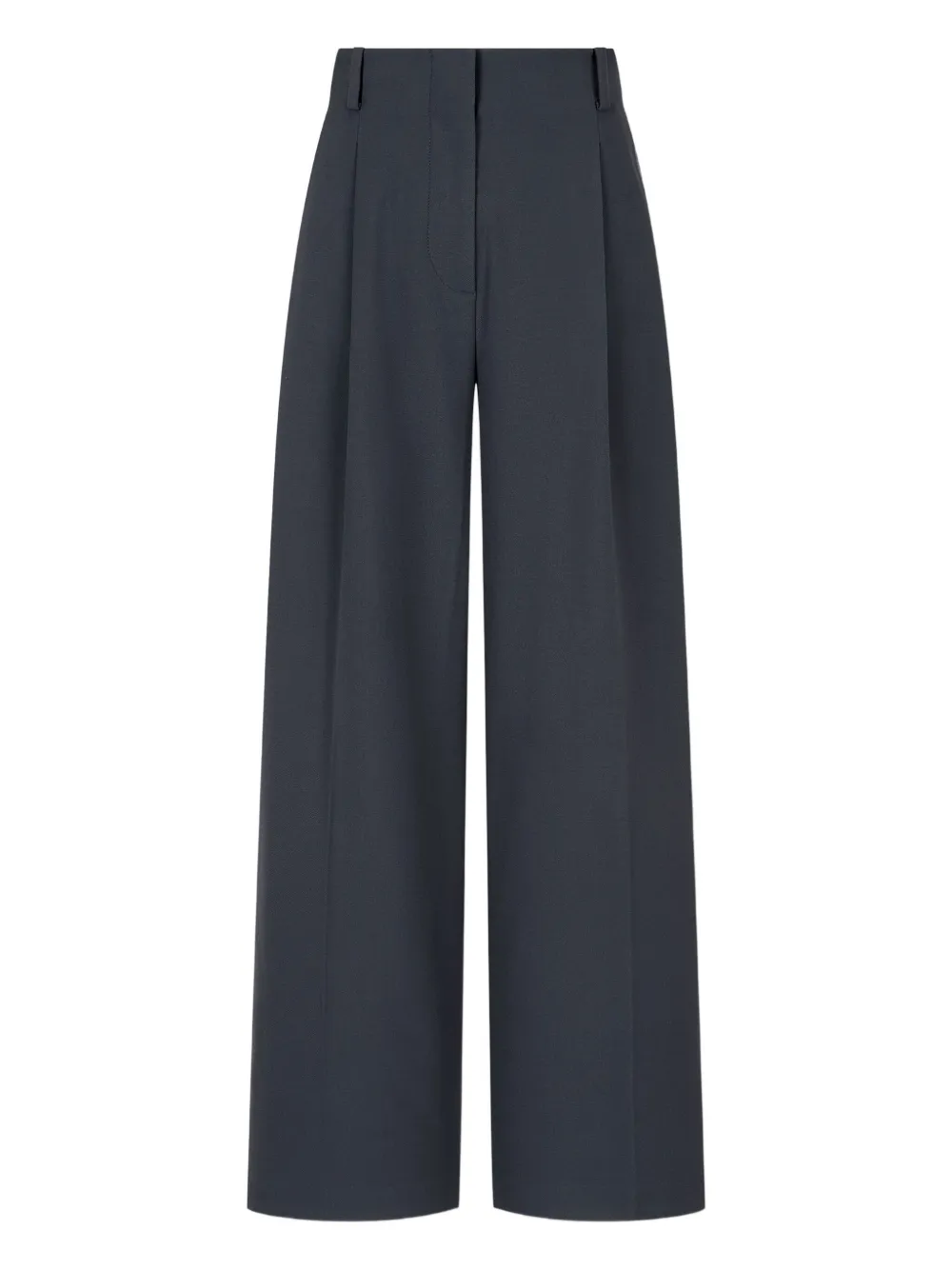 Studio Tomboy Fleece Lined Pleated Pants In Gray