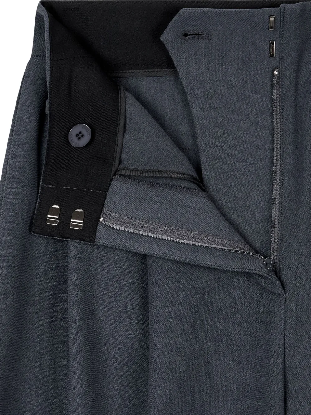 STUDIO TOMBOY Geplooide broek met fleece voering Grijs