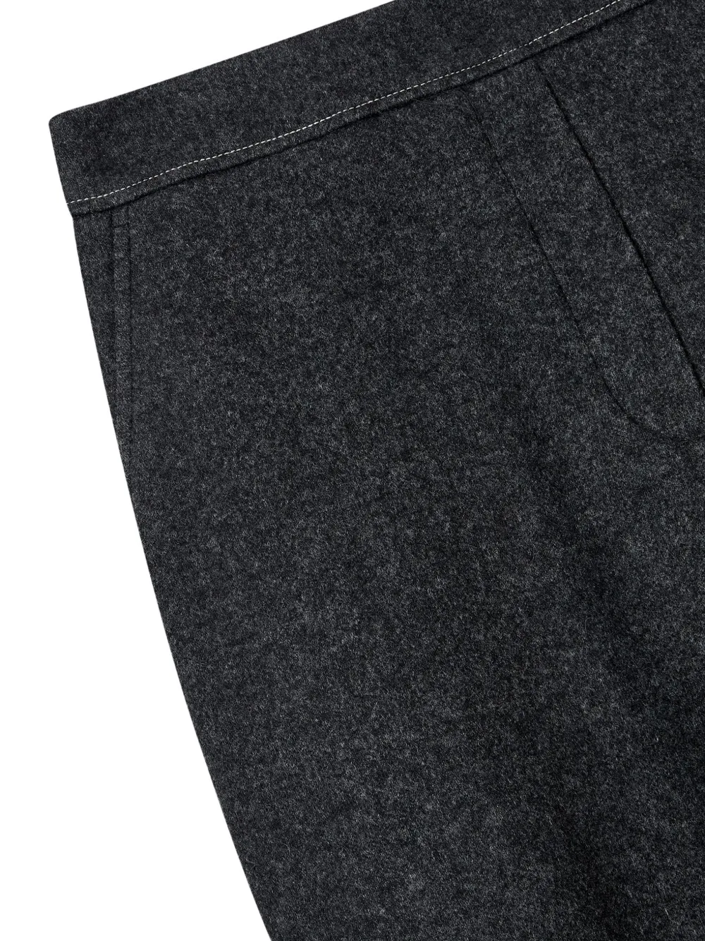 STUDIO TOMBOY Elastische broek van wolblend Grijs