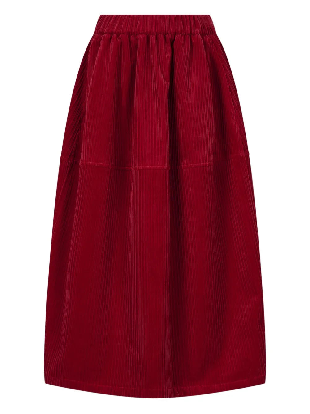 Studio Tomboy Corduroy Balloon Skirt In Red