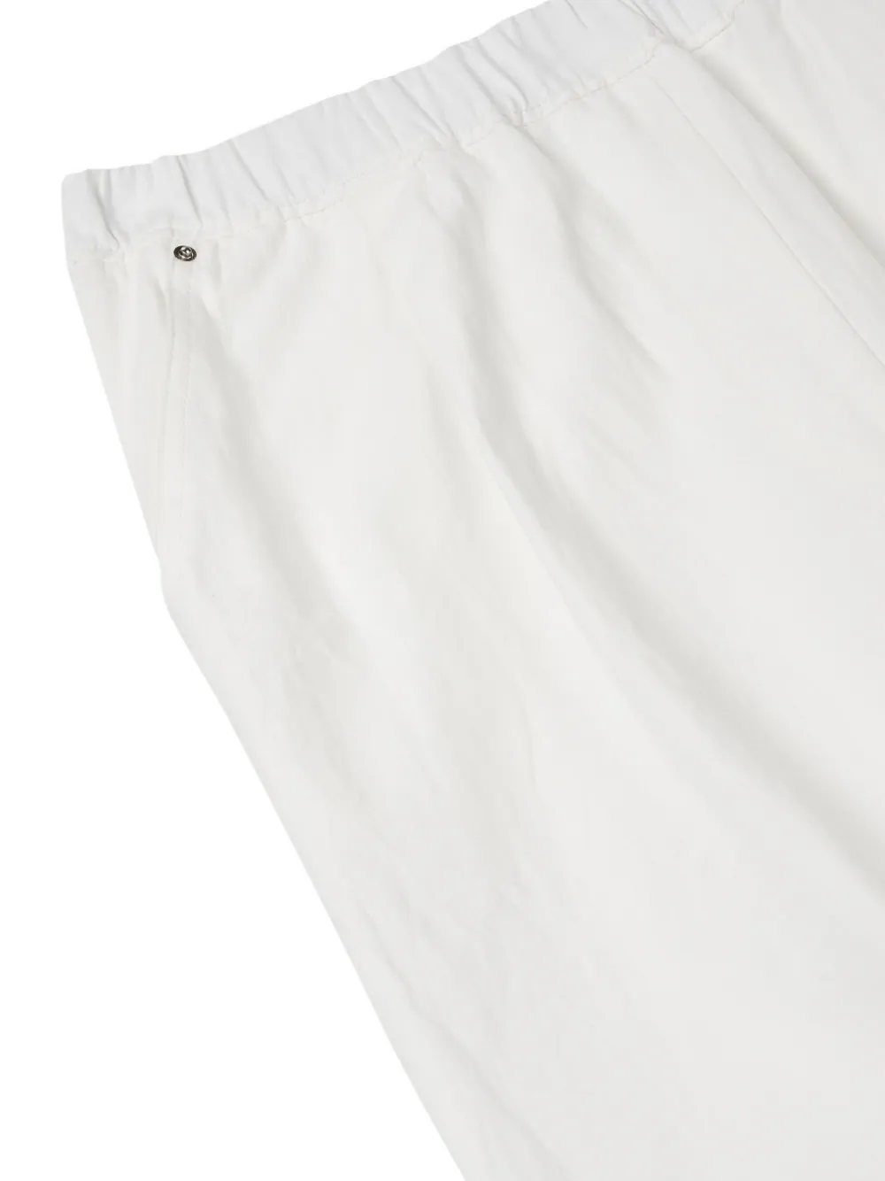 STUDIO TOMBOY Katoenen elastische baggty broek Wit