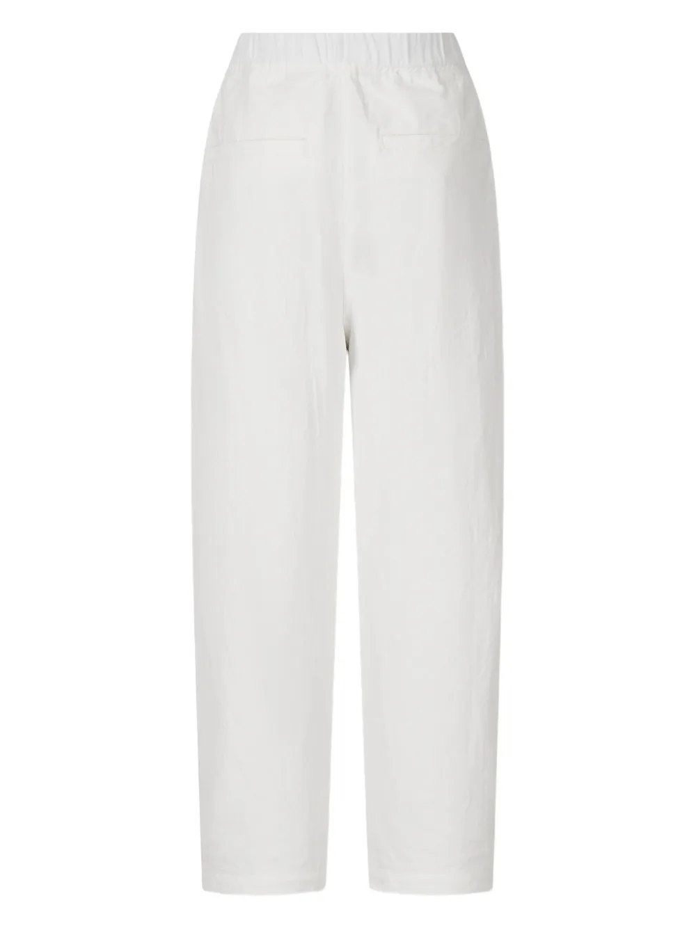 STUDIO TOMBOY Katoenen elastische baggty broek - Wit