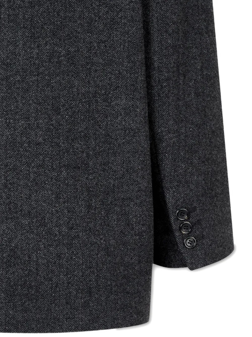 Studio Tomboy Herringbone-pattern Coat In Gray