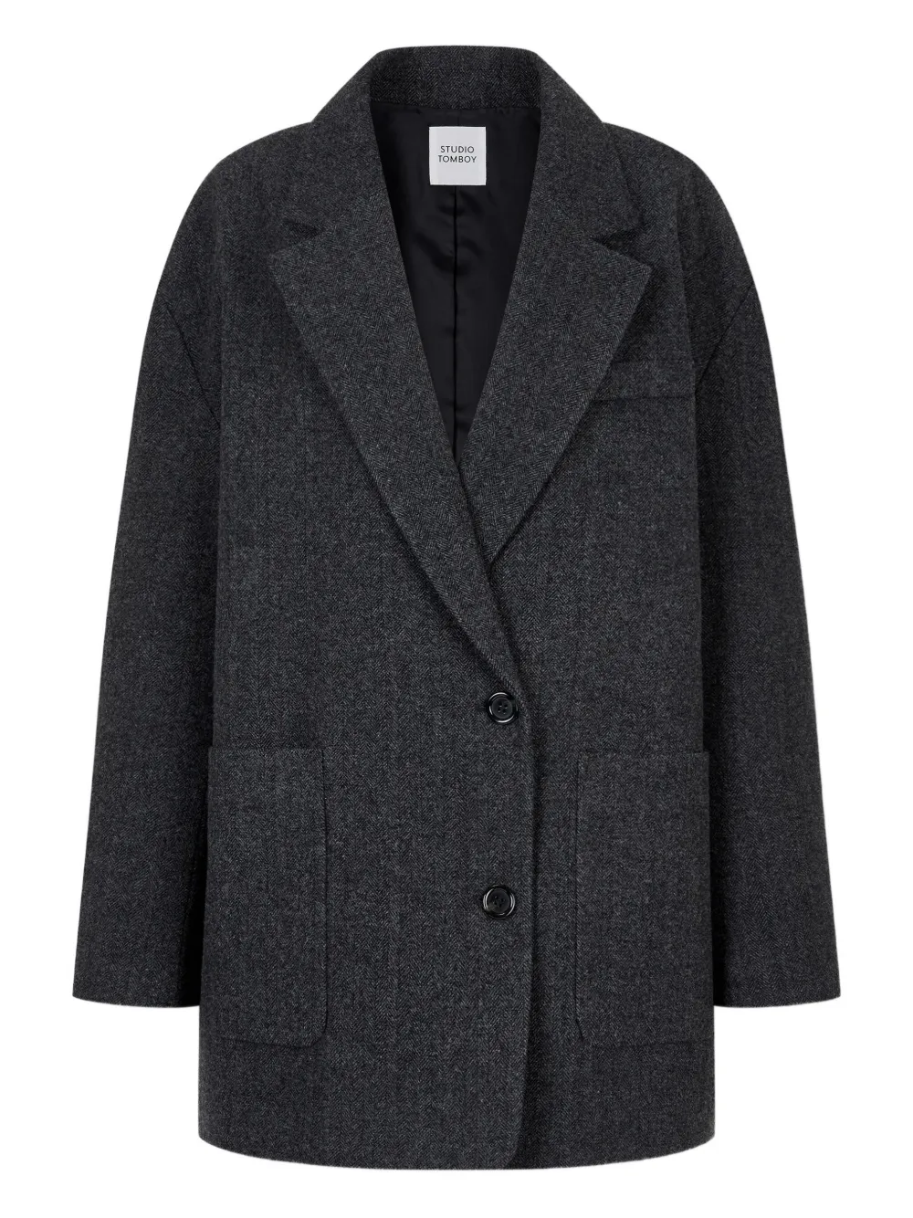 STUDIO TOMBOY herringbone-pattern coat | Grau | Image 1