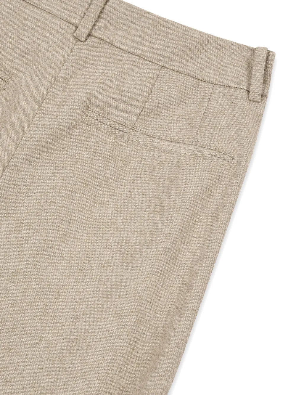 STUDIO TOMBOY Straight broek met plooien Beige
