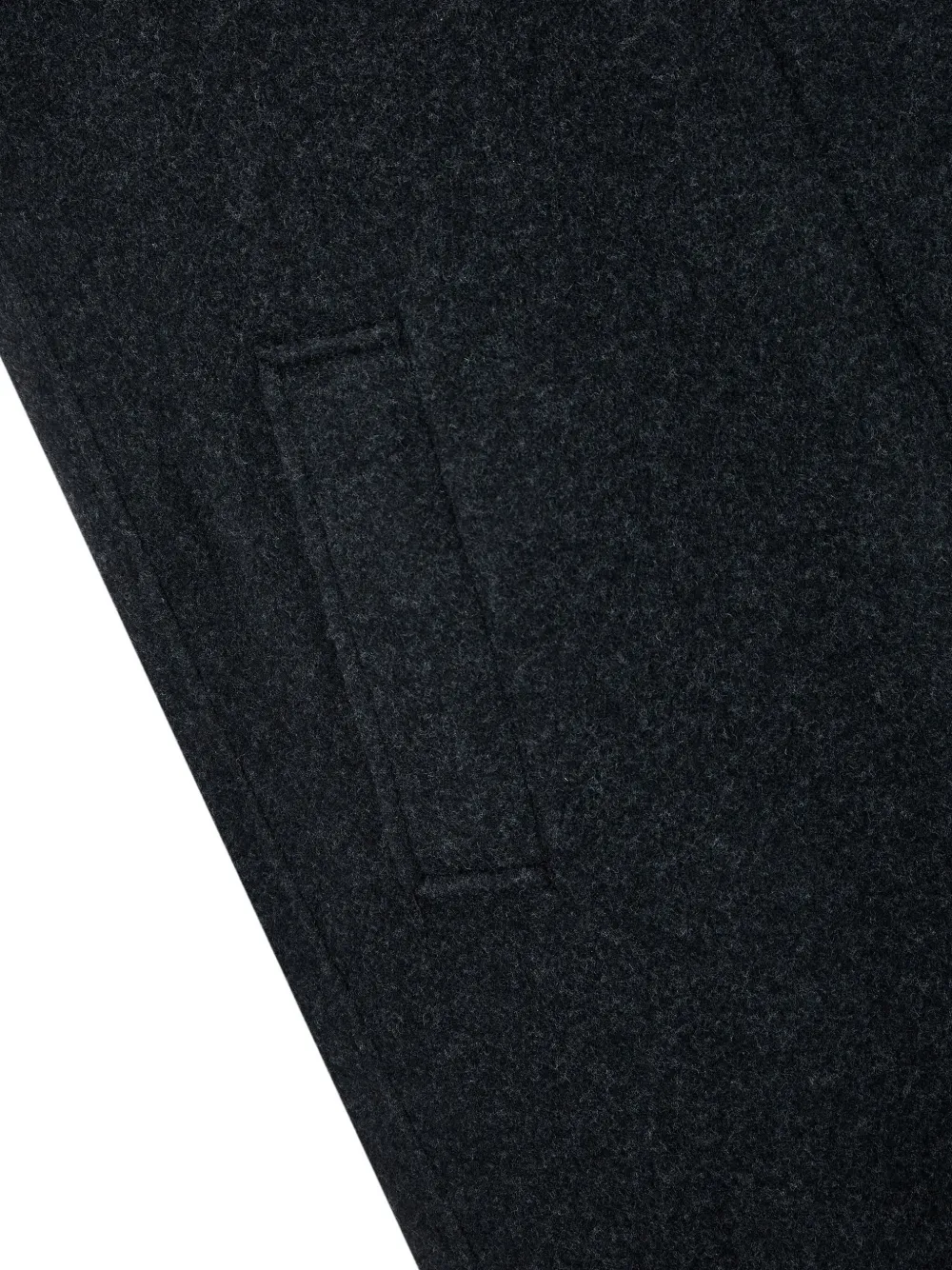 Studio Tomboy High Collar Belted Coat In Black