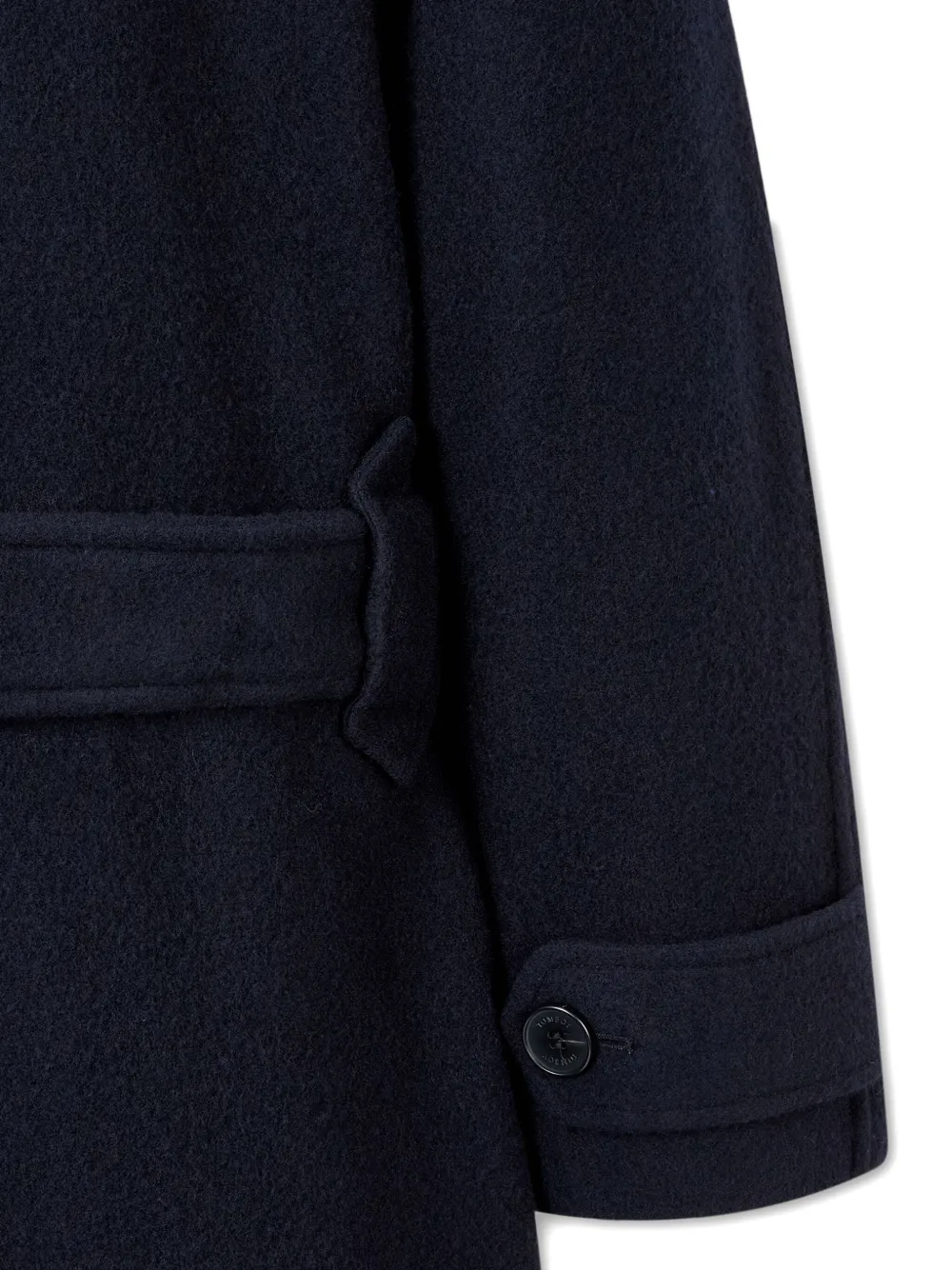 Studio Tomboy High Collar Belted Coat In Multi