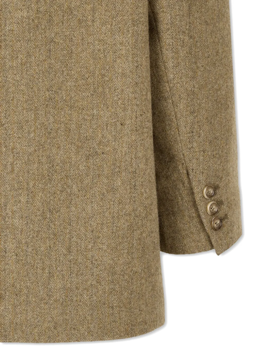 Studio Tomboy Herringbone-pattern Coat In Neutral