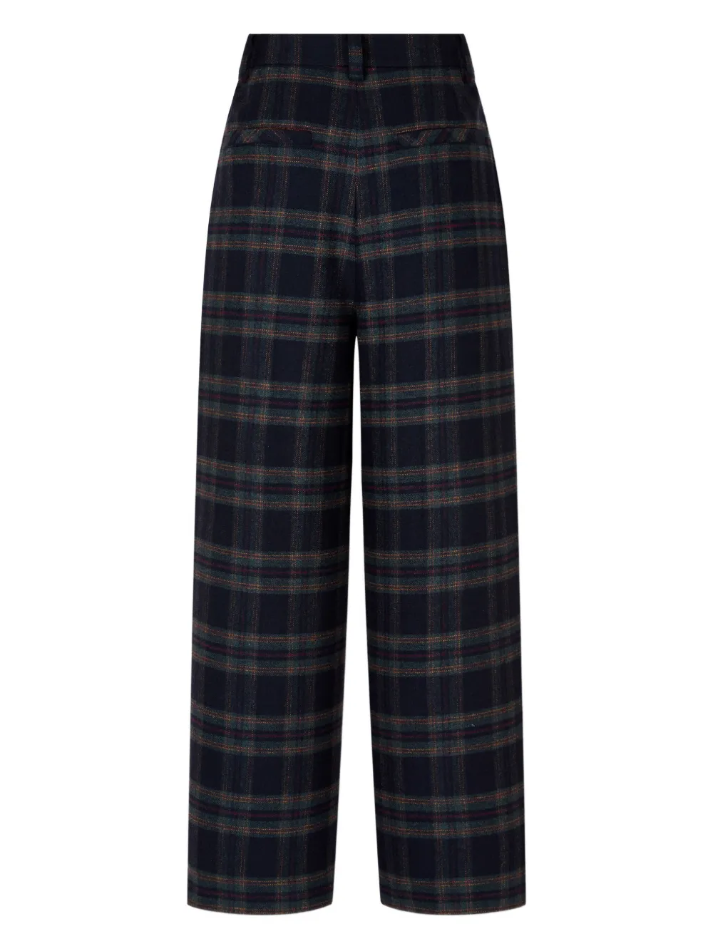 STUDIO TOMBOY Geruite plooibroek - Blauw