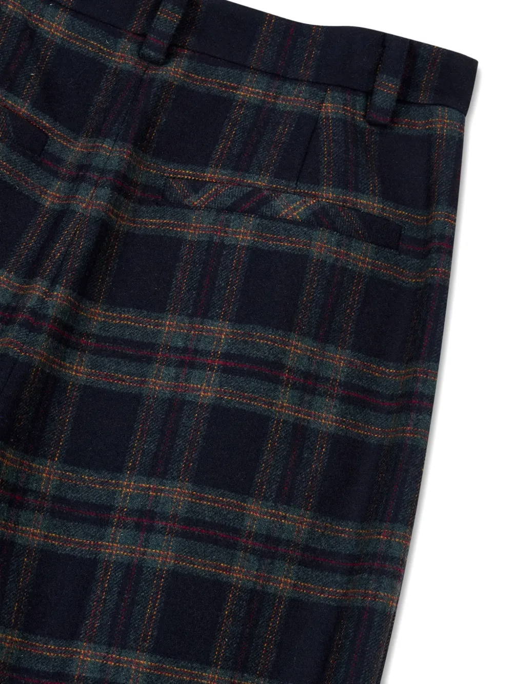 STUDIO TOMBOY Geruite plooibroek Blauw