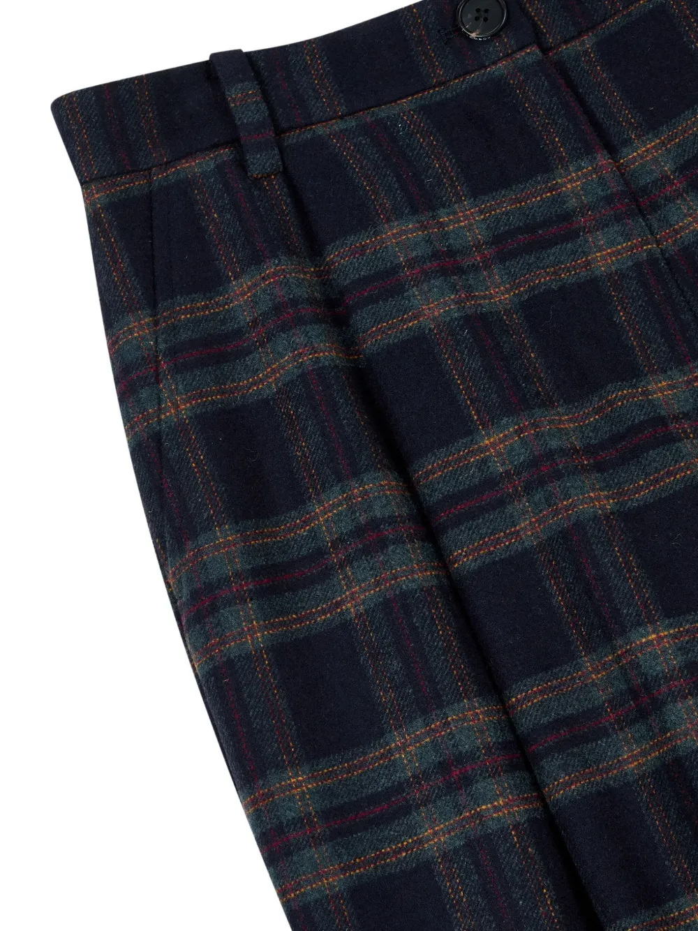 STUDIO TOMBOY Geruite plooibroek Blauw