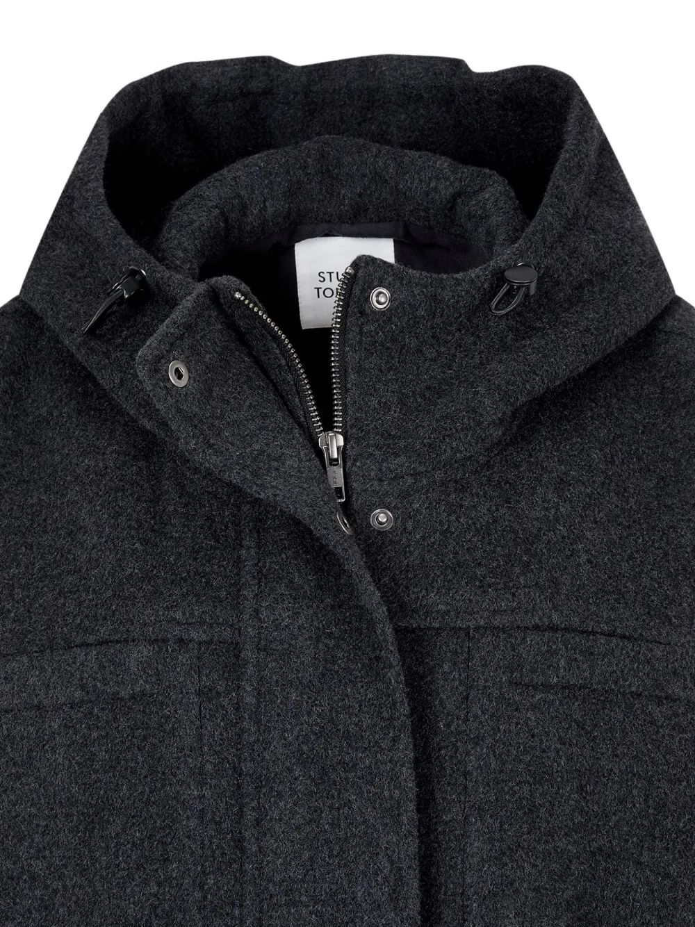 Studio Tomboy Hooded Field Jacket In Blue