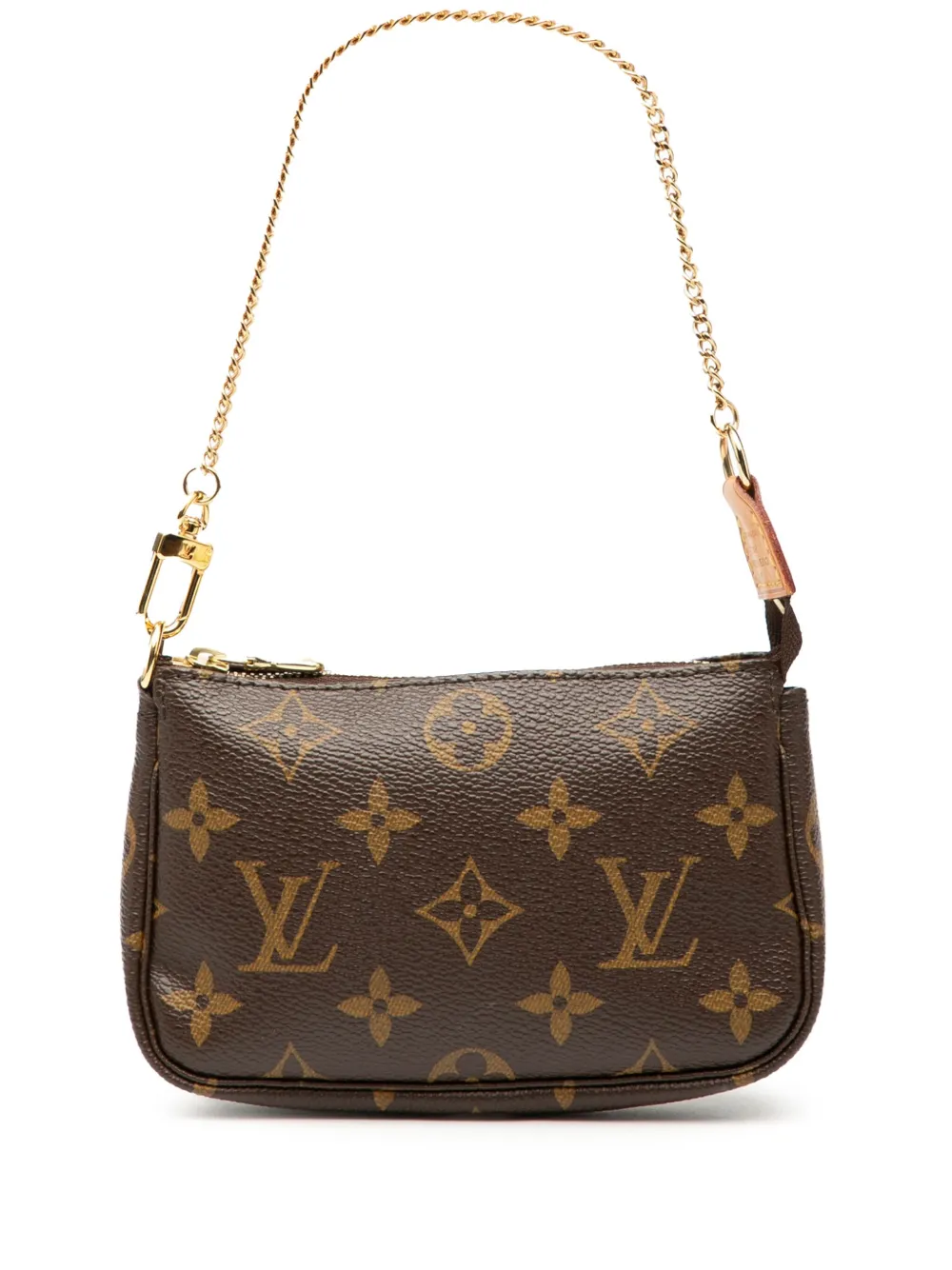 Louis Vuitton Pre-Owned 2008 モノグラム ミニ ポシェット アクセソワール ハンドバッグ - ブラウン Louis Vuitton Pre-Owned 2008 モノグラム ミニ ポシェット アクセソワール ハンドバッグ - ブラウン