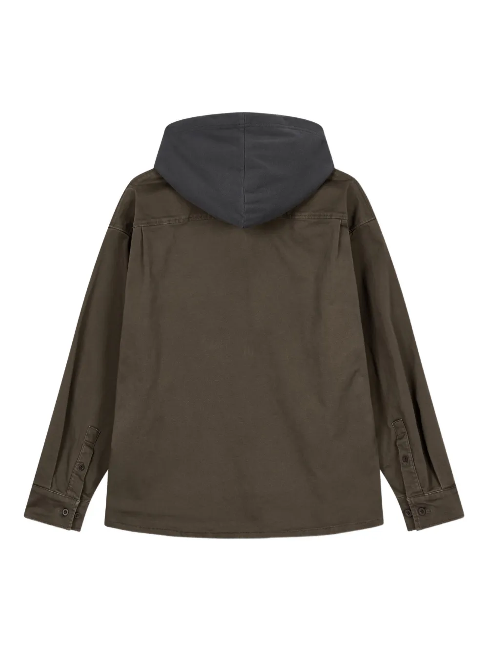 STUDIO TOMBOY hooded long-sleeve shirt - Groen