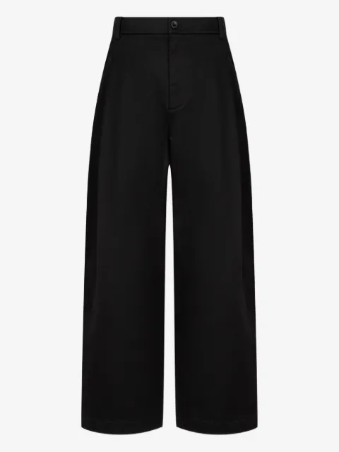 TOMBOY pleated belt-loops trousers