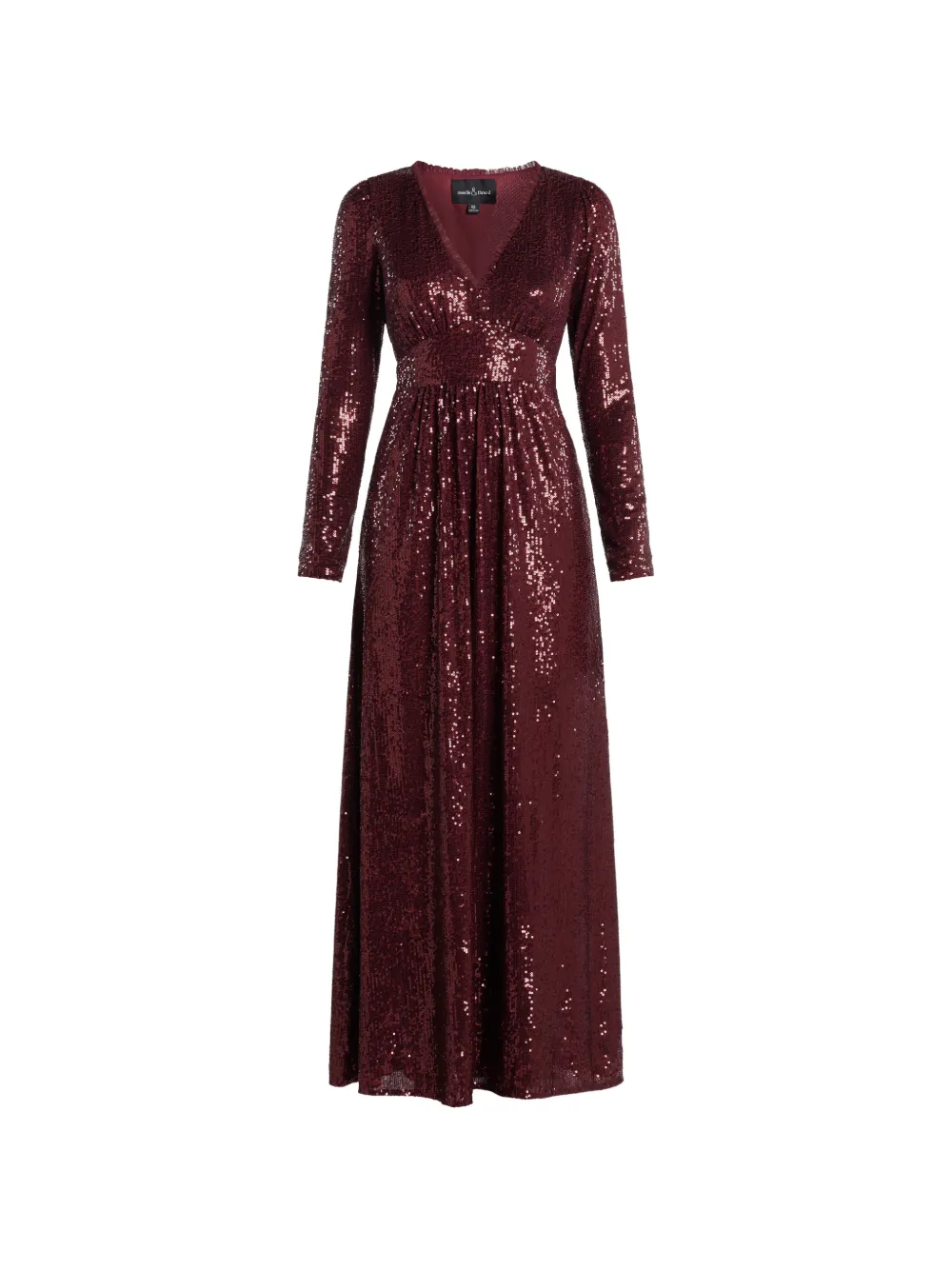 Needle & Thread Chelsea sequin V-neck midi dress - Rosso