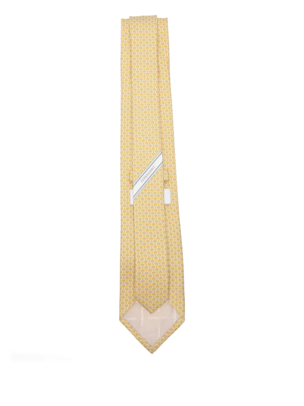 Ferragamo patterned tie - Geel