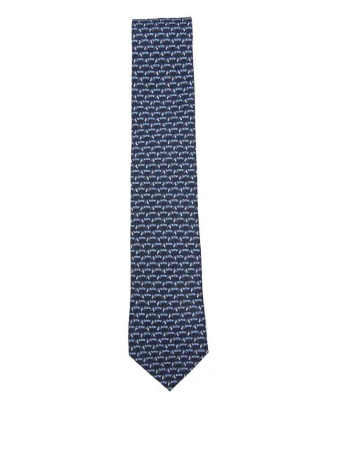 Ferragamo race-patterned tie