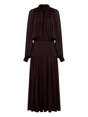 AllSaints Spark Pleated Dress | Red | FARFETCH IN